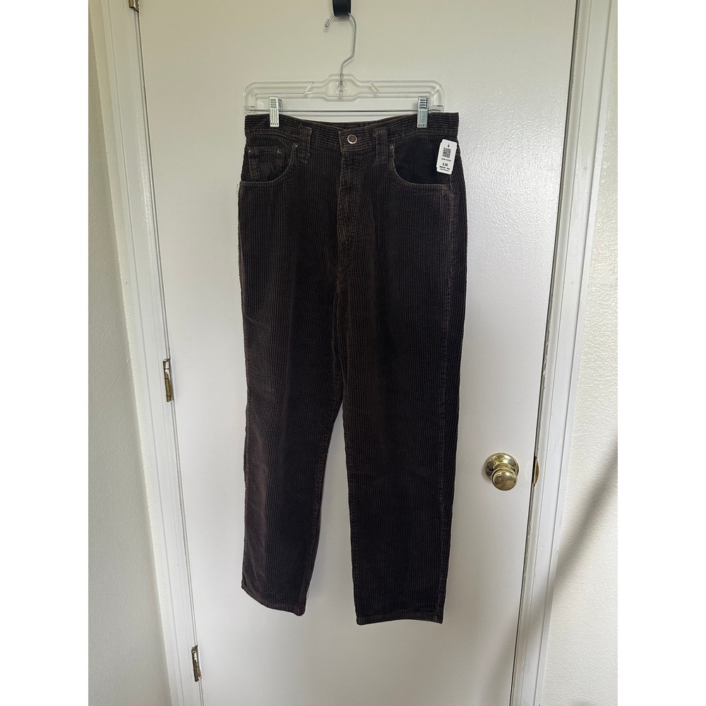 High Sierra Brown Corduroy Pants Womens 12 Straight Leg Cotton Vintage Style